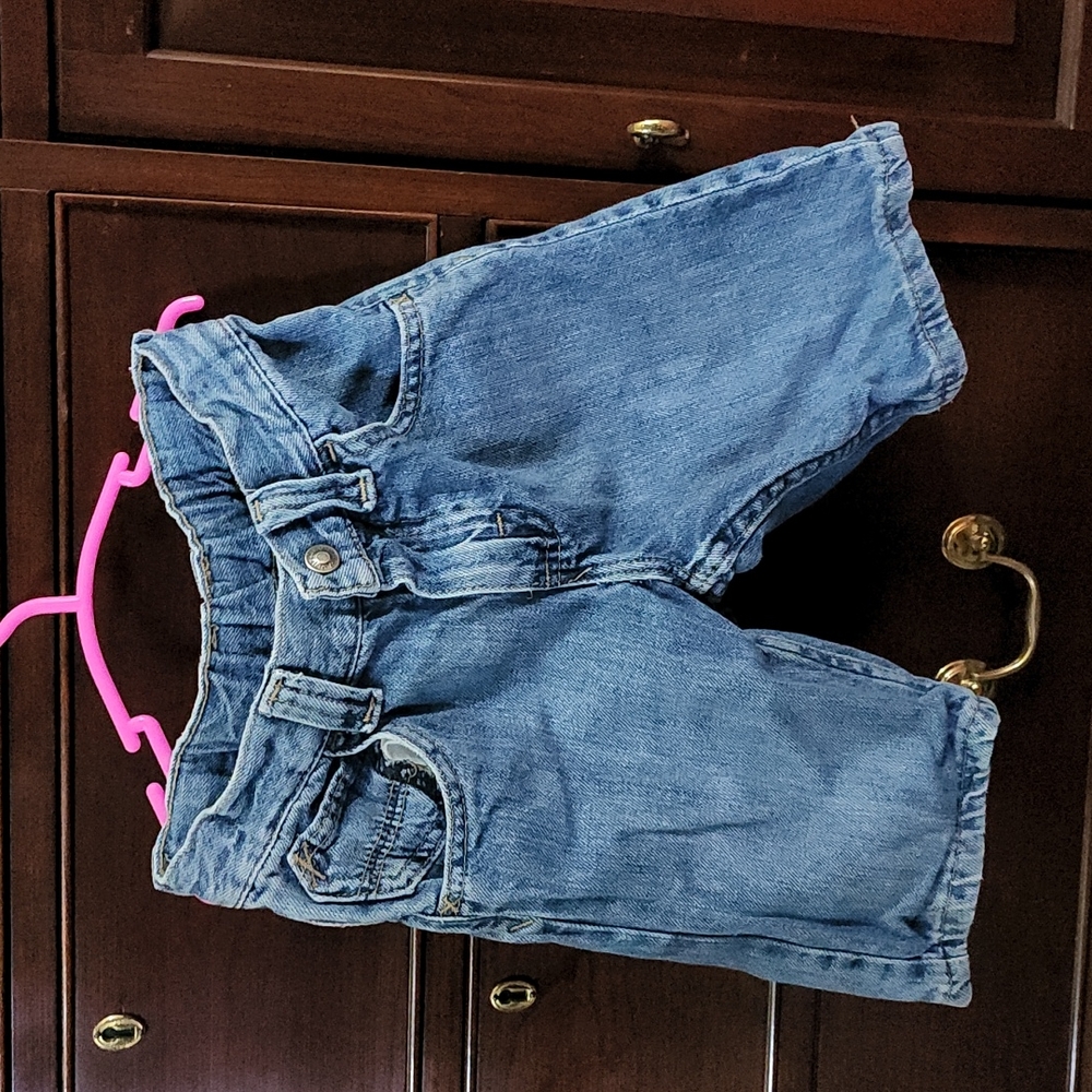 Boys blue jean Wrangler shorts size 5